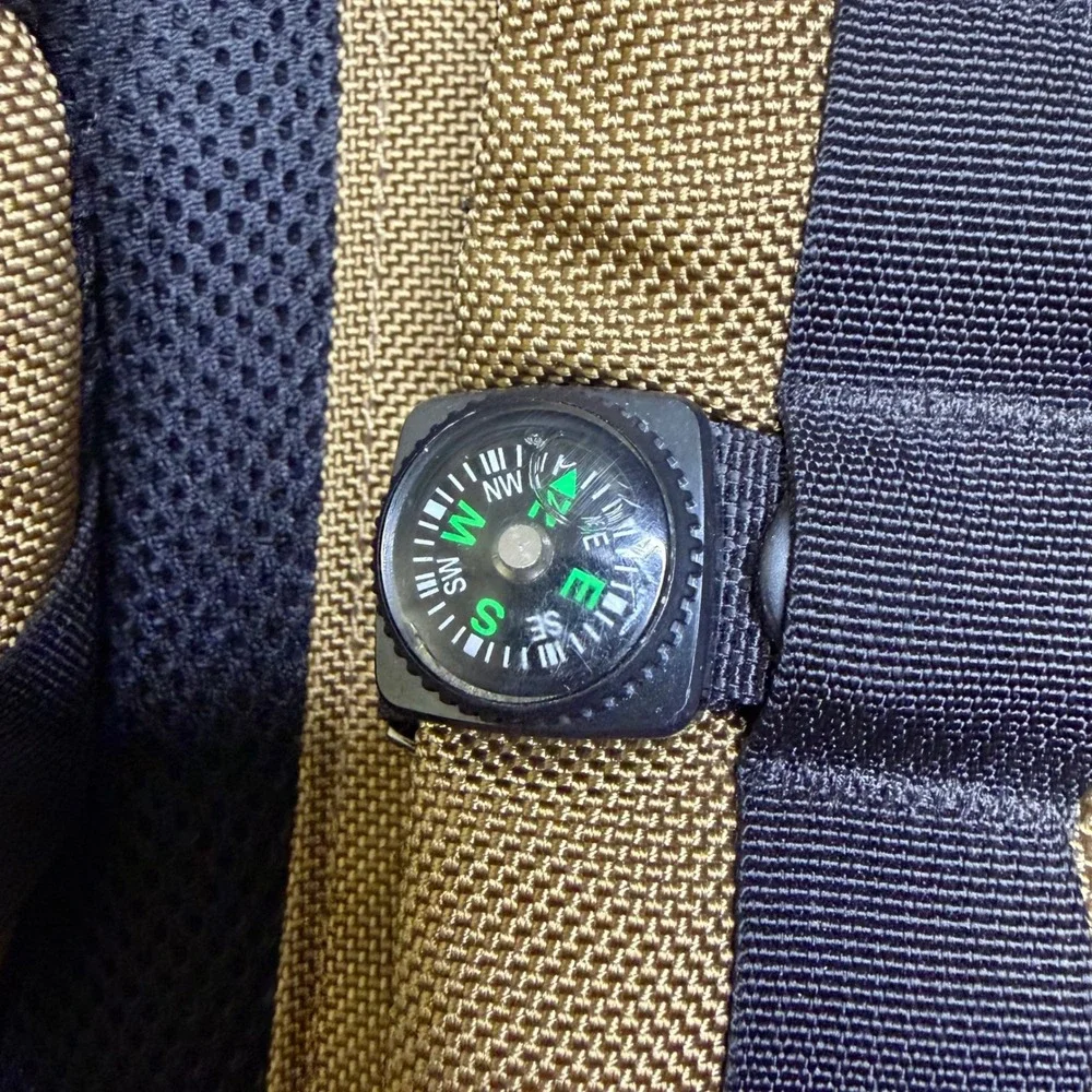 Gobi Rucksack Backpack Unisex Large Tan Black Rugged Outdoor Hiking Bag